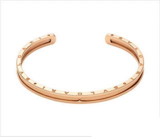 new ladies bvlgari 18k solid rose gold cuff bracelet 100