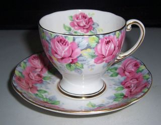 royal standard rose of sharon coffee cup saucer time left