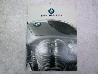 BMW Motorcycle /5 Dealer Model Book SALES BROCHURE Literature R50/5 