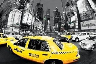 new york city times square rush hour maxi poster from