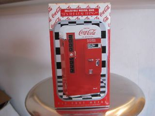 coca cola die cast collectible musical bank time left $