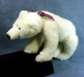 BOYDS POLAR BEAR Snow White, Archive Series 1364, Jointed, 1990 95 