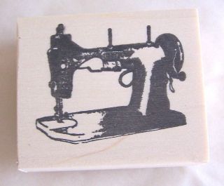 Sewing Machine, Small Rubber Stamp 2051J River City Rubberworks