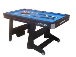 RILEY FP 5B 5ft Folding Pool Snooker Table De Luxe extras. Space 