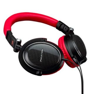 Phiaton Moderna MS 400 Headband Headphones   Black Red
