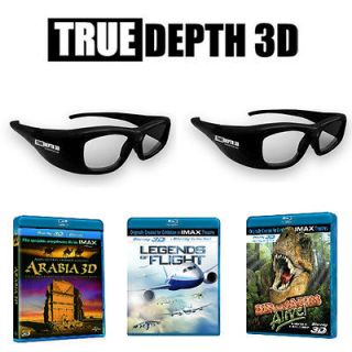True Depth 3D IMAX bundle for Mitsubishi 740 and 840 3DTVs (2 glasses 