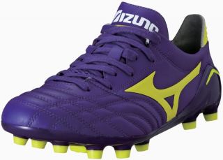   Mizuno Morelia Neo MD K Leather Purple Firm Ground Soccer Cleats Boots