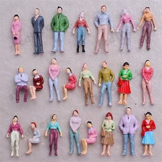 100 x Model People Figure O Scale 1:50 Mix Color Poses
