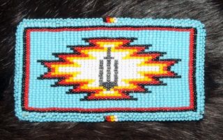 belt buckle native american indian beadwork new 07 expedited shipping