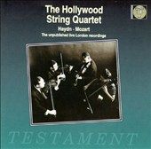 Hollywood String Quartet The Unpublished Live London Recordings CD 