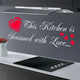 KITCHEN SALON GRAPHICS DINING ROOM QUOTE SAYING WALL STENCIL DECAL 