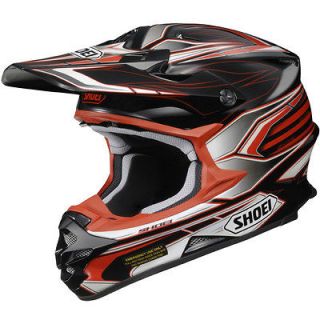shoei vfxw motorcycle mx full face helmet crf red large