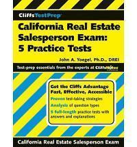   Real Estate Salesperson Exam 5 Practice Tests by John A. Yoegel NEW
