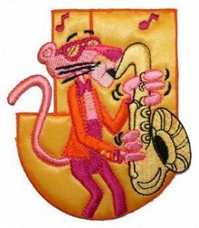 pink panther embroidered applique patch fd 