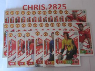 MAN UTD ADRENALYN XL 11/12 SQUAD FOIL CARDS (PICK YOUR OWN) FREE POST