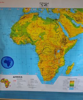 vibrant vintage school map of africa  95