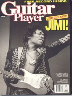 JIMI HENDRIX Guitar Player Magazine 5/1989 RED HOUSE Flexi DISC