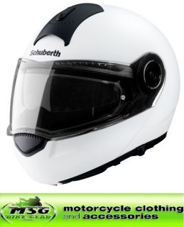 SCHUBERTH C3 WORLD MOTORCYCLE HELMET GLOSS BLACK/WHITE S XXL