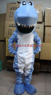 new blue shark adult size cartoon mascot costume from china