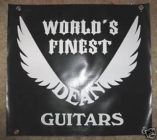 dean guitars banner worlds finest high quality nice time left