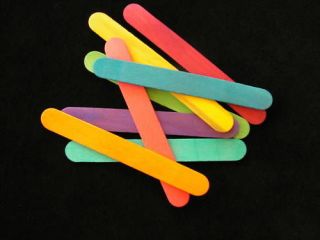 100 jumbo popsicle sticks bird toy parts crafts colored time