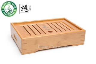 slatted box tea serving bamboo tray 28 19cm xh 008