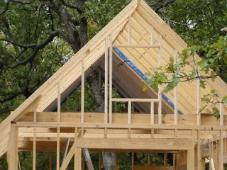 Plans How To Frame Your Own Wood Rafter Gable Roof With Center Ridge 