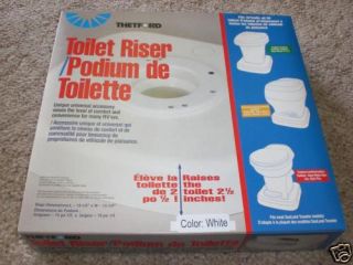 new thetford universal rv camper toilet riser white one day