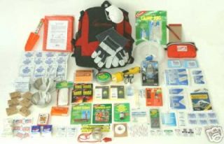 deluxe 3 person emergency backpack kit by red flare time