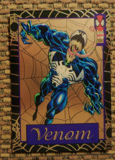 spiderman 1994 rare gold web 1 of 6 venom returns