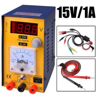 15V 1A Digital DC Power Supply Precision Variable Adjustable Cell 