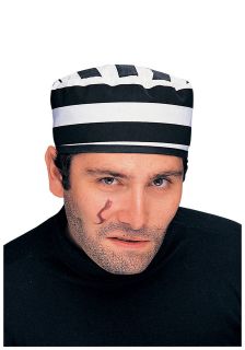 jailbird prisoner hat adult mens halloween costume one day shipping