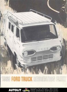 1963 ford van pickup camper motorhome rv brochure time left