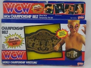 WCW World Championship Wrestling Title Belt Vintage 1991 for Kids
