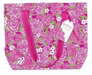 LILLY PULITZER Insulated Cooler MAY FLOWERS Lg Water Resistant EVA 