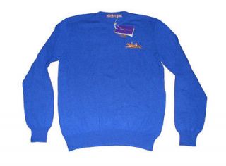 895 nwt ralph lauren purple label mens blue equestrian logo cashmere 