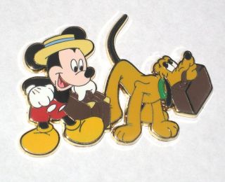 New✿LE 100✿Disney Pin✿Mickey Mouse✿Dog Pluto✿Vacation Time 