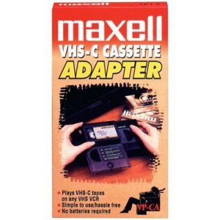 NEW MAXELL 290060 VHS C Cassette Adapter, Play VHSC Tape in a VCR 