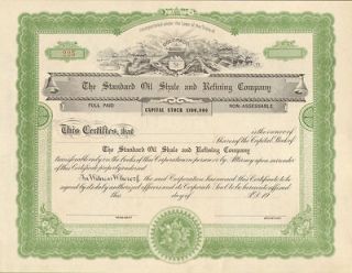 The Standard Oil Shale and Refining Company Colorado stock 