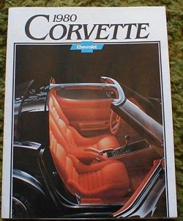 1980 chevrolet corvette sales brochure 80  0