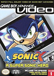 GBA Video Sonic X Volume 1 Nintendo Game Boy Advance, 2004