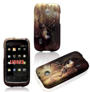 2D case Huawei Fusion U8652 rubberized touch hard Cover Case camo 