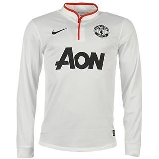 Mens Manchester United Nike Away Jersey Long Sleeved Shirt 2012 2013 