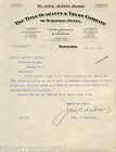   Title Guaranty & Trust Co. 1905 letterhead Scranton, PA surety bonds
