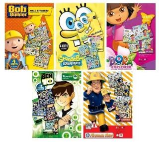   Wall Stickers   Bob The Bulider, Spongebob, Dora, Ben10, Fireman Sam