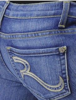 NWT Authentic Rock & Republic Tyler Maternity Jeans, Amped Blue, Sz 27