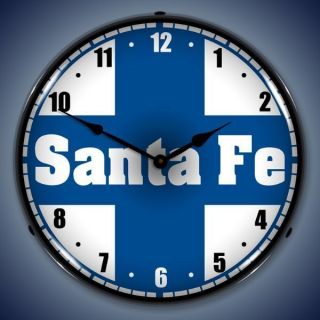 santa fe railroad lighted clock  119 99