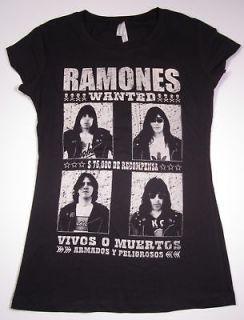 the ramones t shirt womens juniors punk rock tee szs