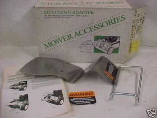 nos vintage rear bagger mowers mulching adapter time left $