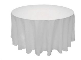 white 108 round polyester tablecloth wholesale tabletop time